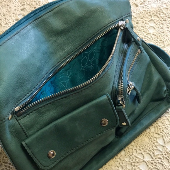 Soft Teal Fossil Crossbody Bag - Picture 8 of 11